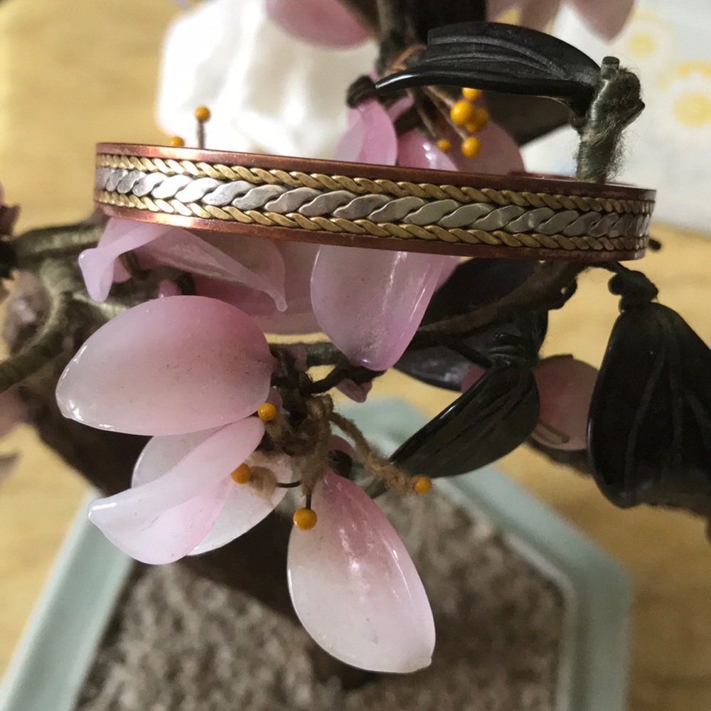 Vintage copper healing cuff